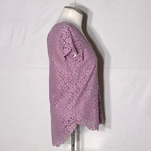 5/$25 Aritzia talula purple lace blouse S - Picture 5 of 13